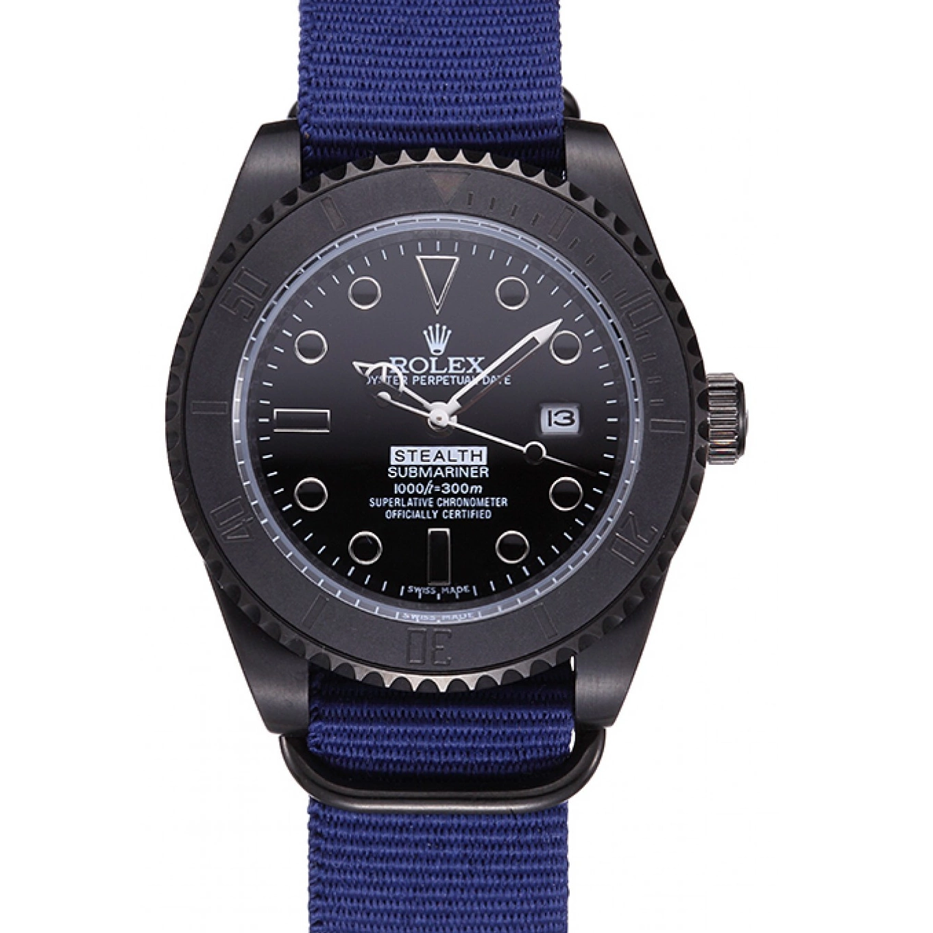 Aaa replica watch Rolex Blue Submariner Stealth 621994 0712